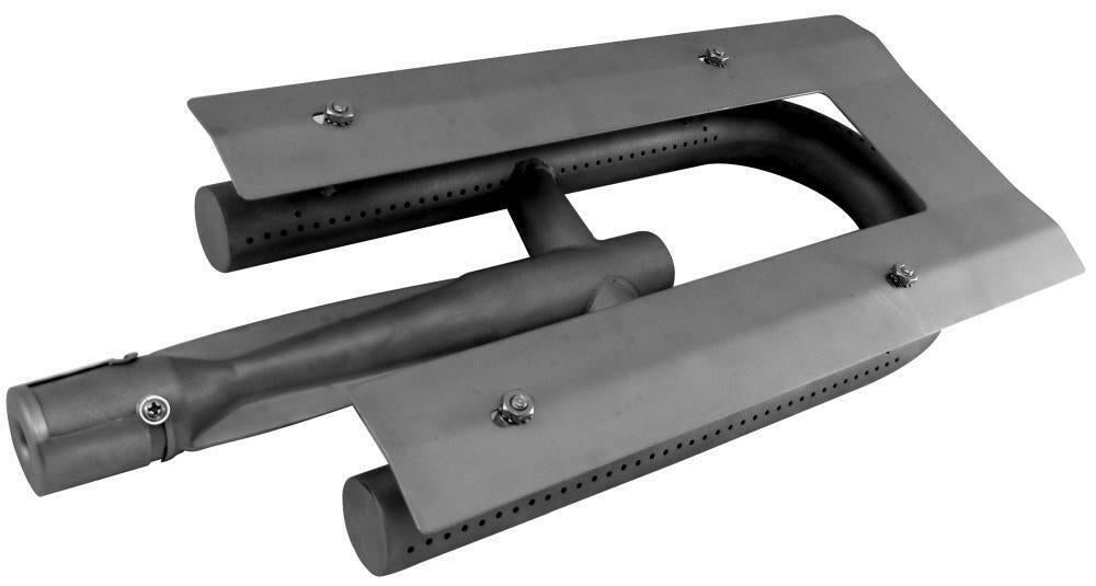 Music City Metals Stainless Steel Center-Fed Pipe Grill Burner 10341