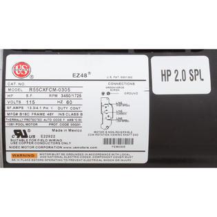 Plastics Hf 2Hp 115V 2Spd 6"Trp 3Ft Tl 90O Right