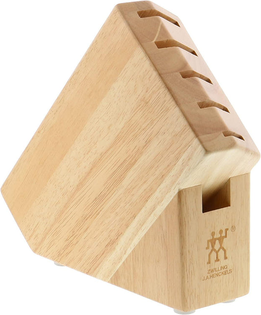 ZWILLING Pro Knife Block, 6-slot, Rubberwood