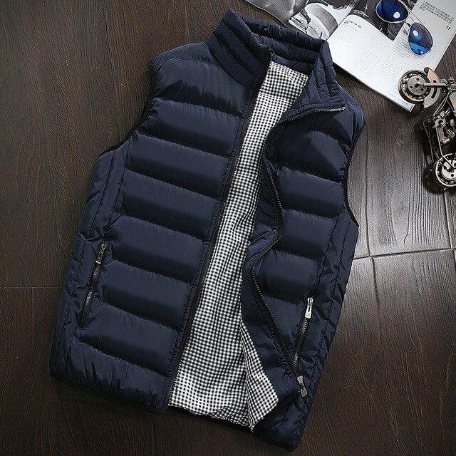 Fashion Men Sleeveless Jacket Winter Vest