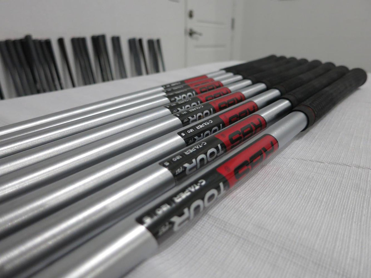 Cobra King Forged CB/MB Satin Iron Set - 3-PW - KBS C-Taper 120 Stiff Steel - LH