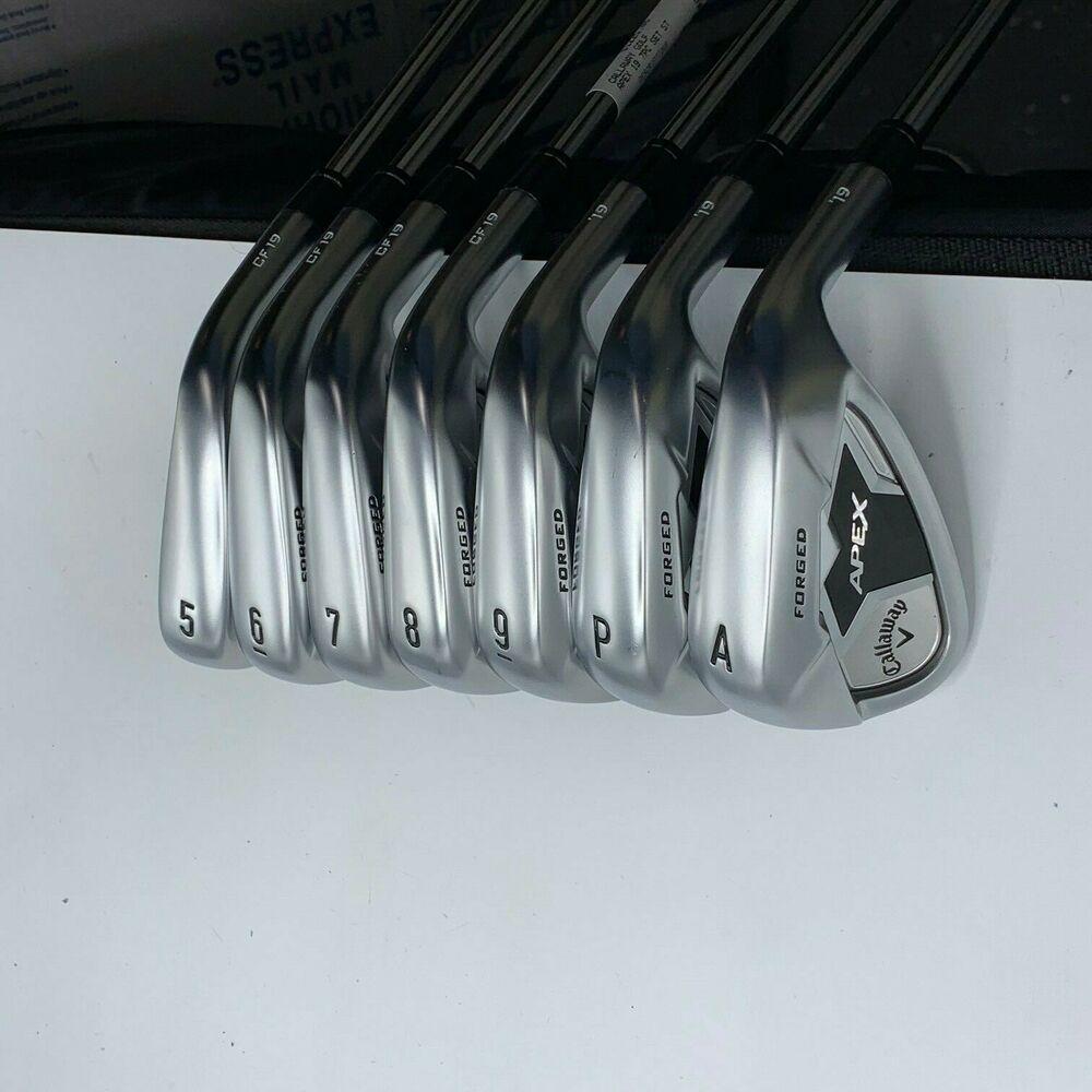 Callaway Apex 19 Iron Set #5-AW Steel Elevate 95 Stiff Flex RH Mint 2*Up