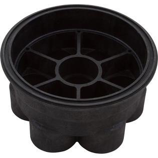 Pools Base, Water Valve, 6 Port, 2" Black
