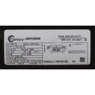 Motor, Century, 4.0hp, 208v-230v, 1-Spd, 56Yfr, C-Face