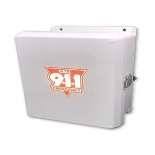 AA Communications Pool Phone Emergency Pool Phone - 911 Only Cellphone with Weatherproof Outdoor Enclosure Phone Box Cabinet