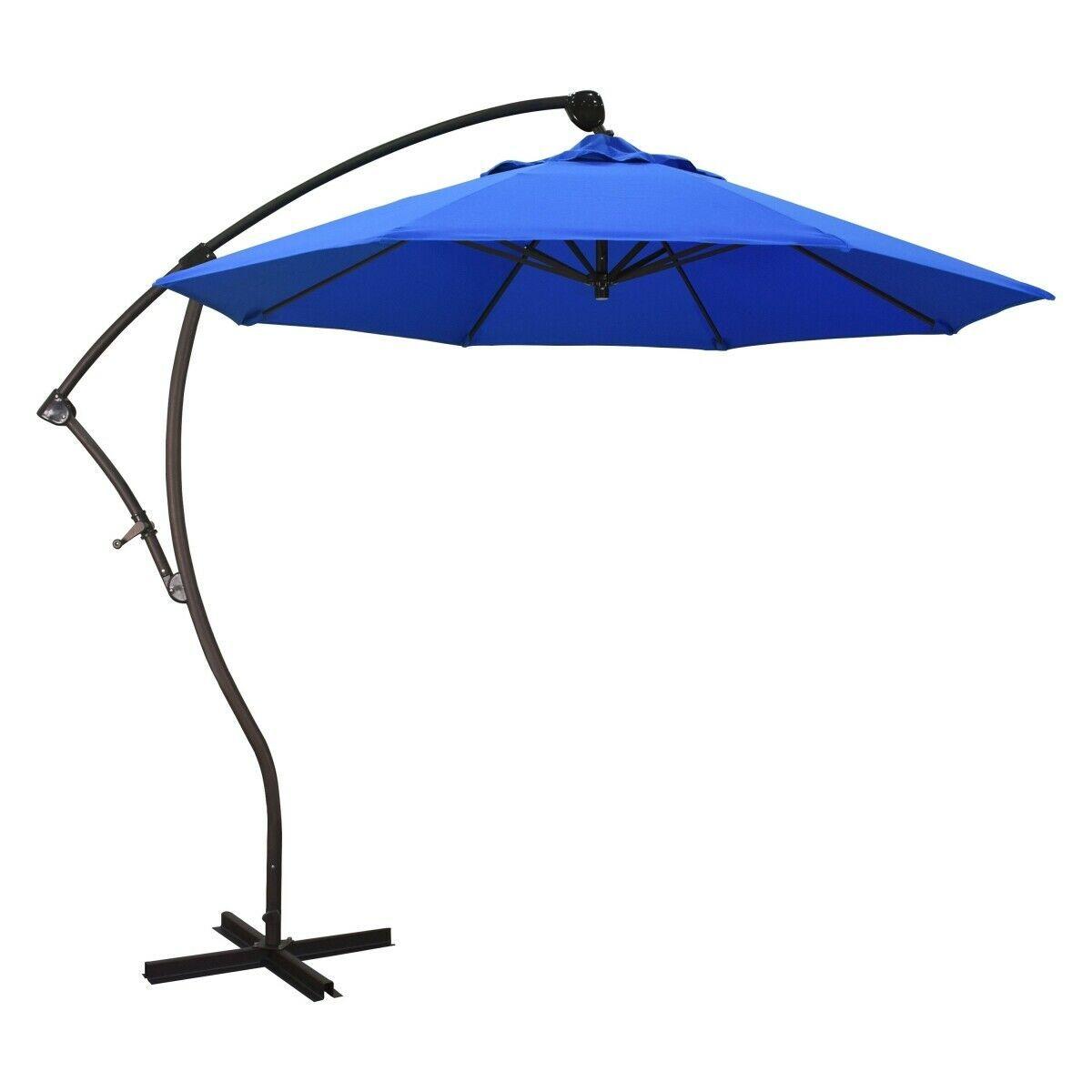 California Umbrella CAUBA908117-F03 Bayside Series 9 ft. Crank Lift Aluminium Ca