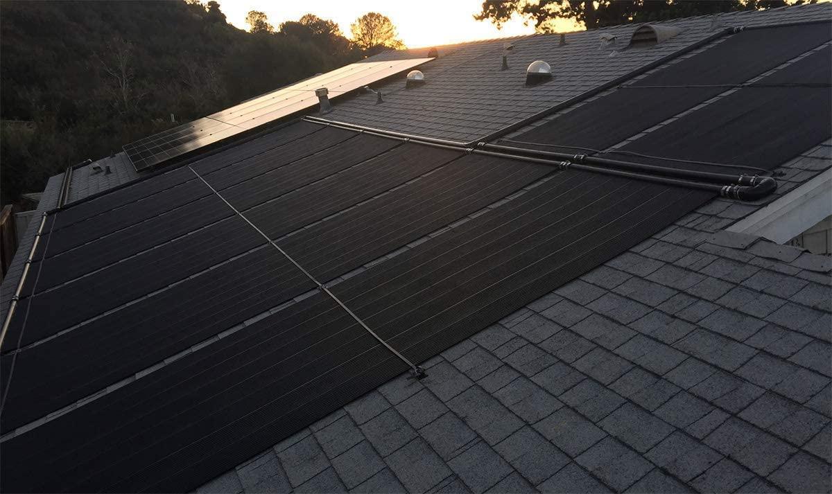 SolarPoolSupply Highest Performing Design - Universal Solar Pool Heater Panel Replacement (4' X 8' / 2" I.D. Header)