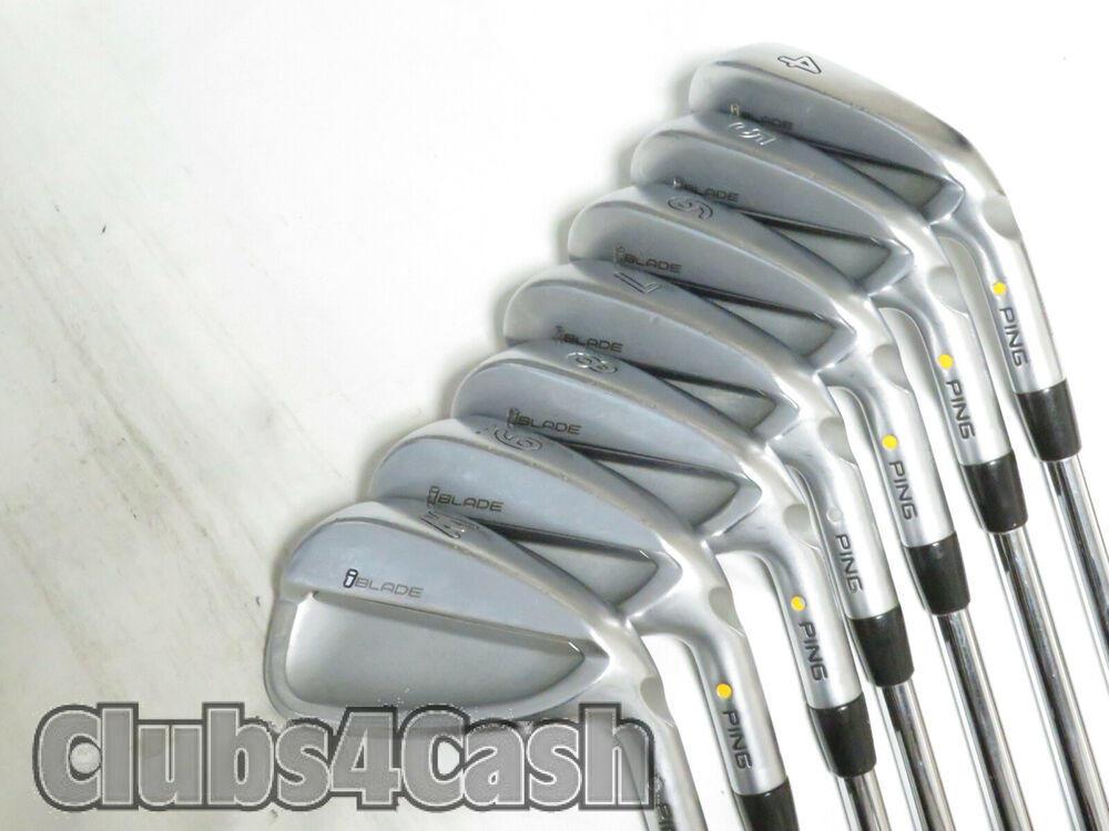 PING iBlade Irons Yellow Dot KBS TOUR 120 Stiff Flex 4-P +1/2" TALL
