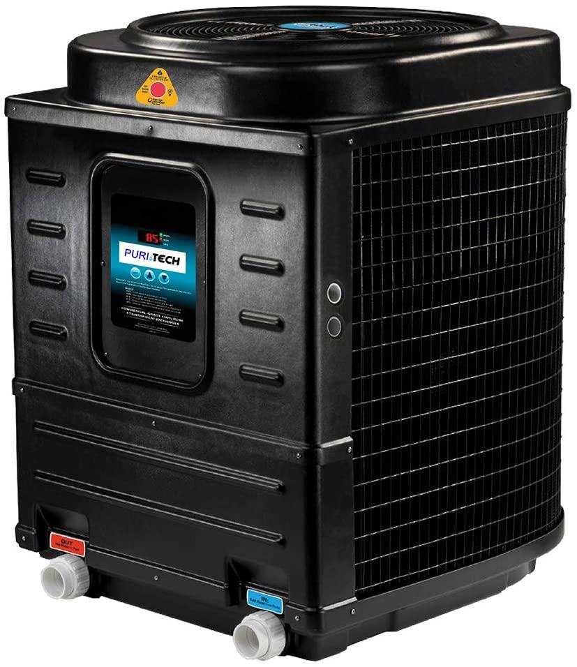 Puri Tech Quiet Heat 141,000BTU Pool Heat Pump with Optimizer