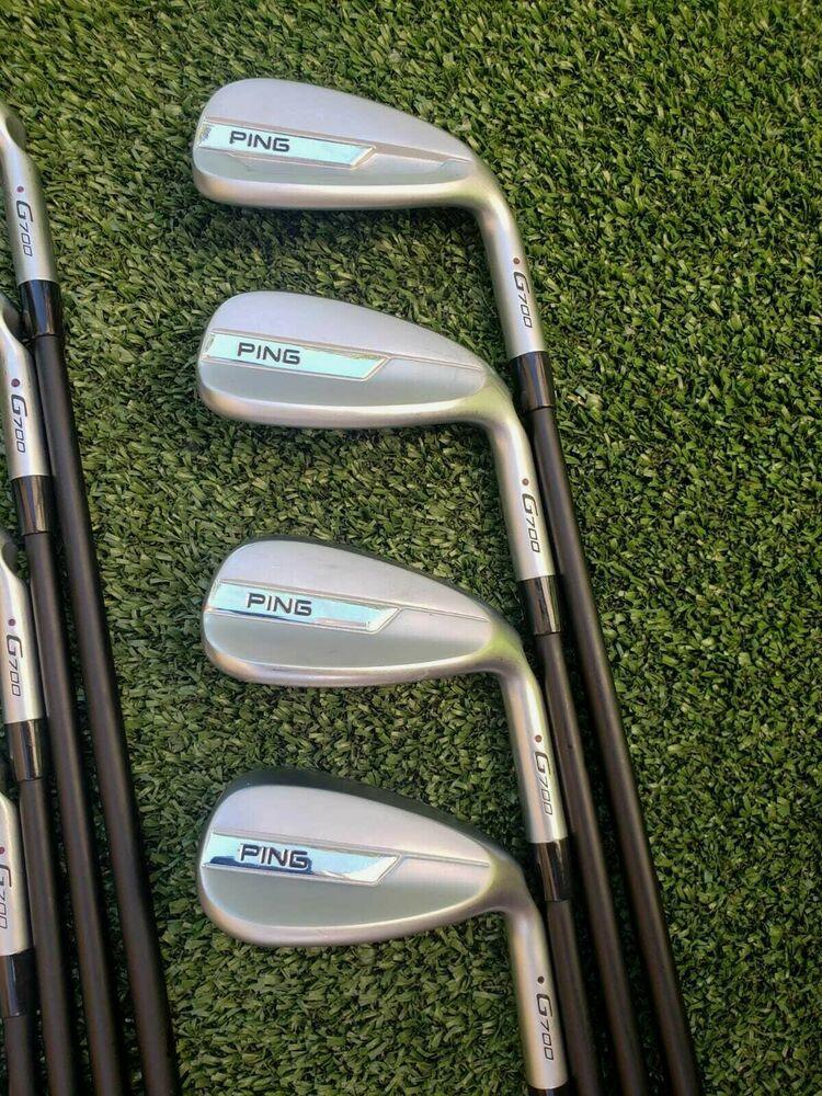 Ping G700 Maroon Dot 5* up 4-W+U+S Iron Set, RH,Alta CB AWT Soft Regular, Great!