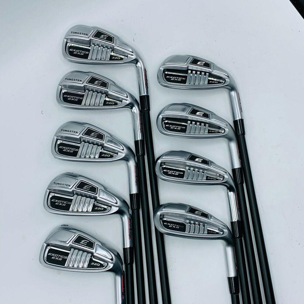Tour Edge EXS 220 Irons #4-GW +SW Graphite KBS Tour 60 Senior Flex RH