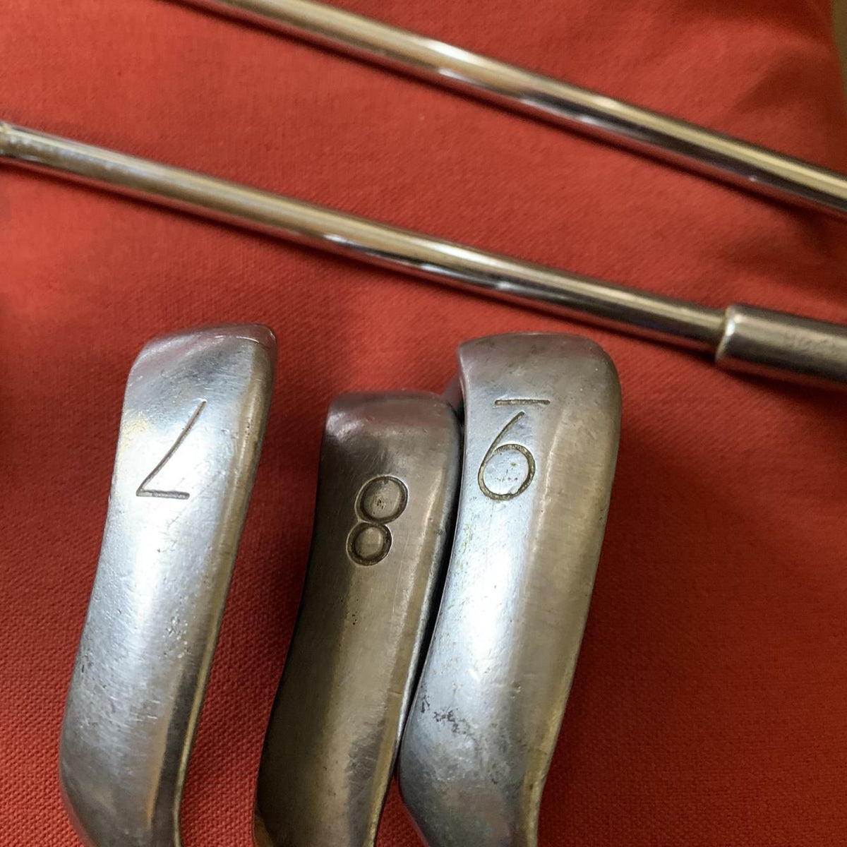 Used Right Handed ping Eye 2 + / orange dot / rare / Stiff Flex / Steel / Graphite Shaft Iron Set