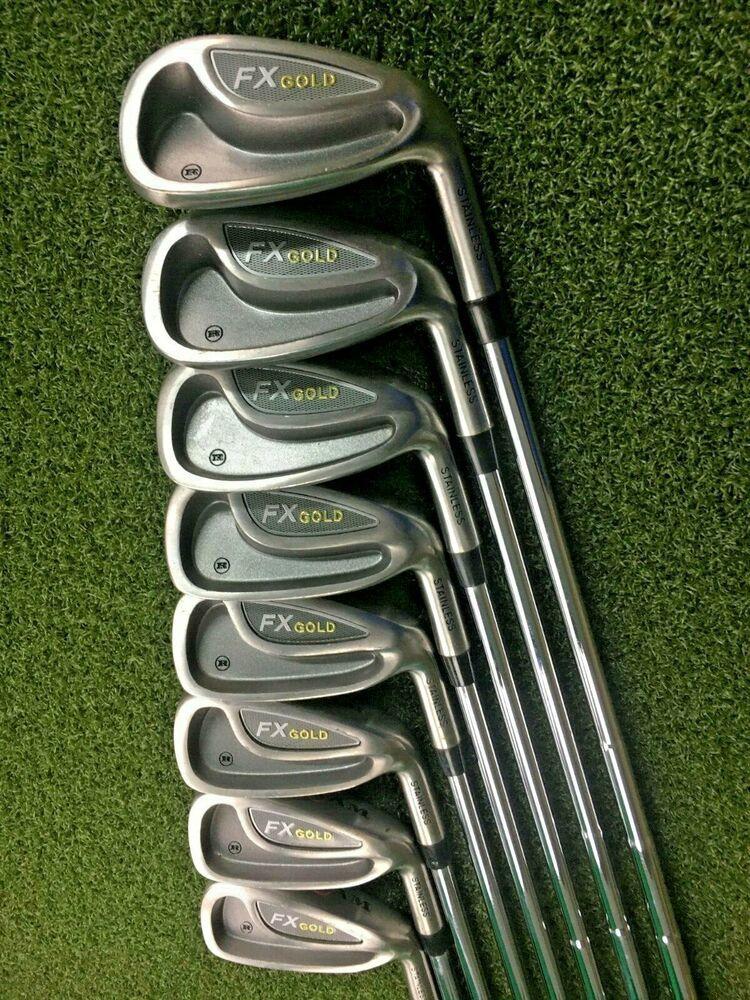 RAM FX GOLD 1,3,5 Woods & 3-PW Iron Set Combo / RH / Stiff / HC's / NICE /mm3554