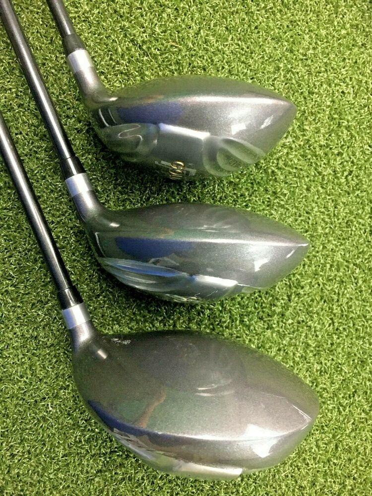 RAM FX GOLD 1,3,5 Woods & 3-PW Iron Set Combo / RH / Stiff / HC's / NICE /mm3554
