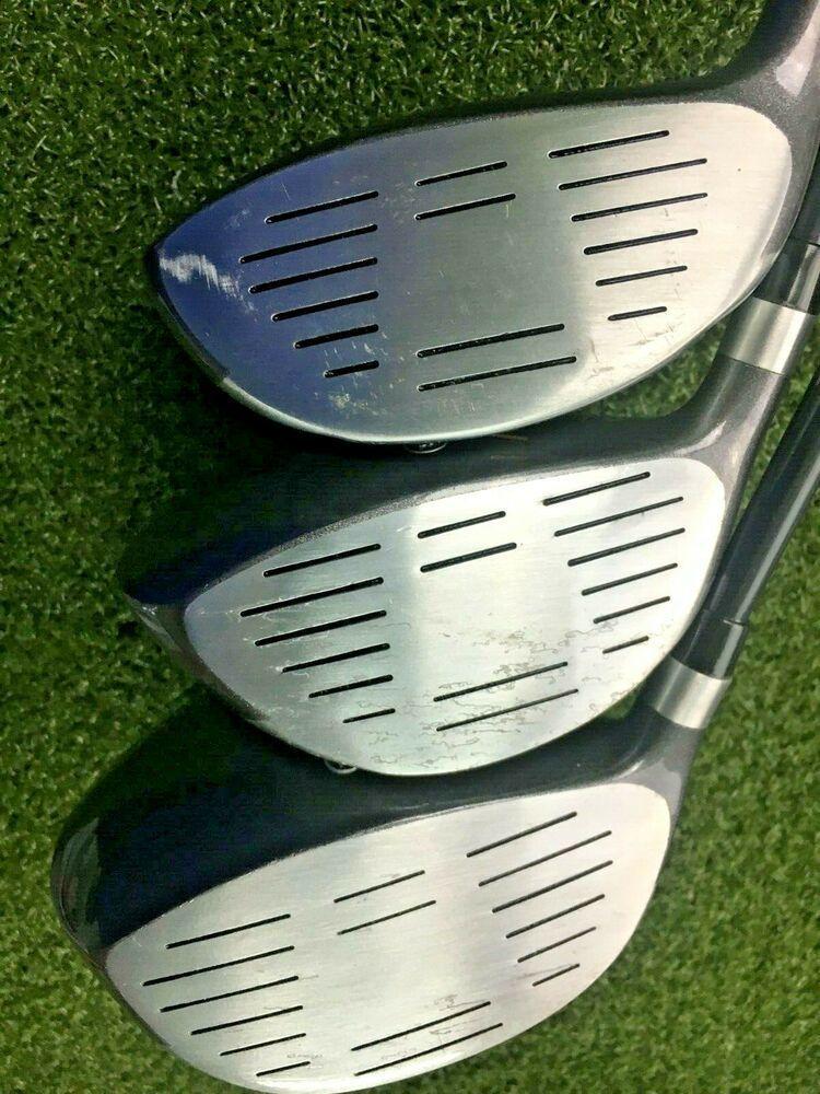 RAM FX GOLD 1,3,5 Woods & 3-PW Iron Set Combo / RH / Stiff / HC's / NICE /mm3554