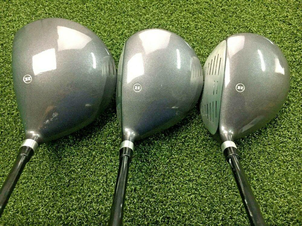 RAM FX GOLD 1,3,5 Woods & 3-PW Iron Set Combo / RH / Stiff / HC's / NICE /mm3554