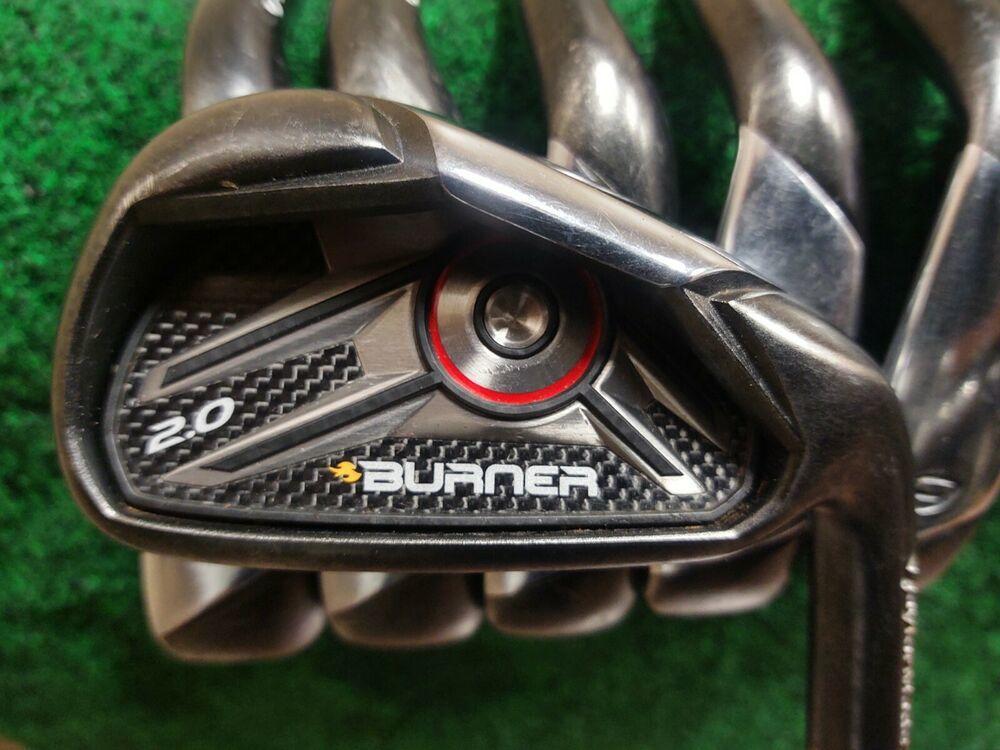 Taylormade Burner 2.0 Black Golf Iron Set 4-PW Regular Flex 85 Steel Shaft