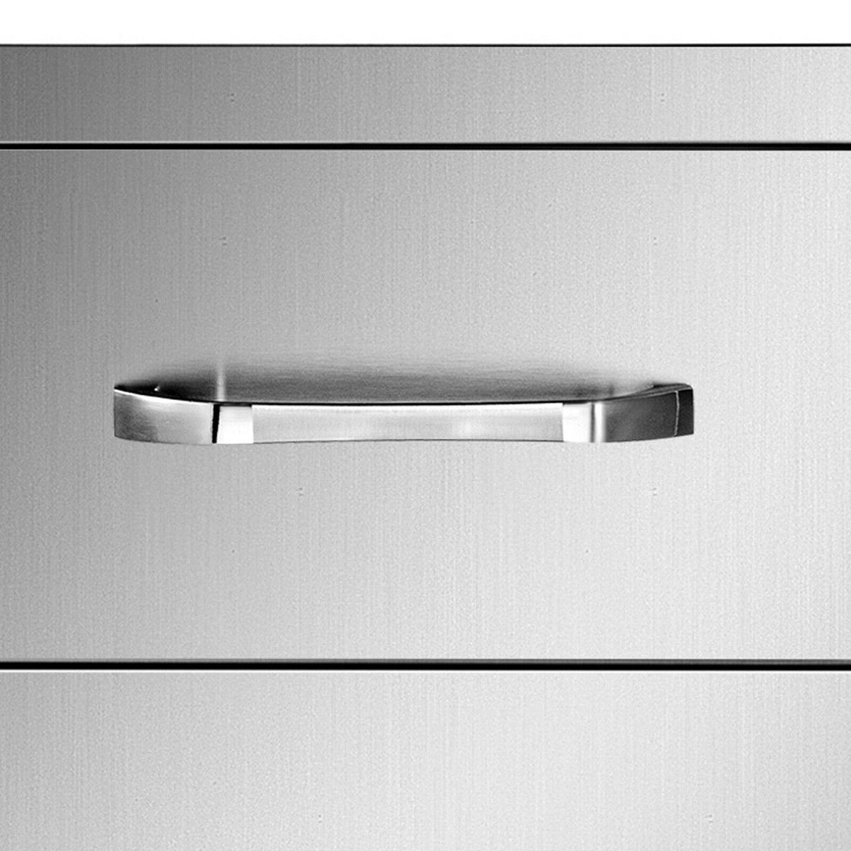 16"x21.5" Outdoor Kitchen Drawers Triple Access Storage BBQ Drawer Grill Station