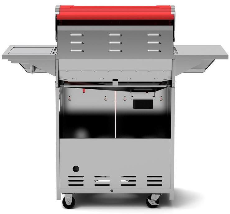 Nexgrill Propane Gas BBQ Grill 4-Burner with Side Burner 60,000 BTU Barbecue Red