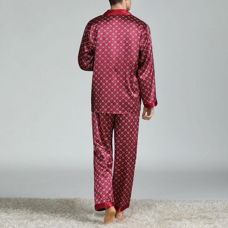New Men Silk Satin Pajama Sets