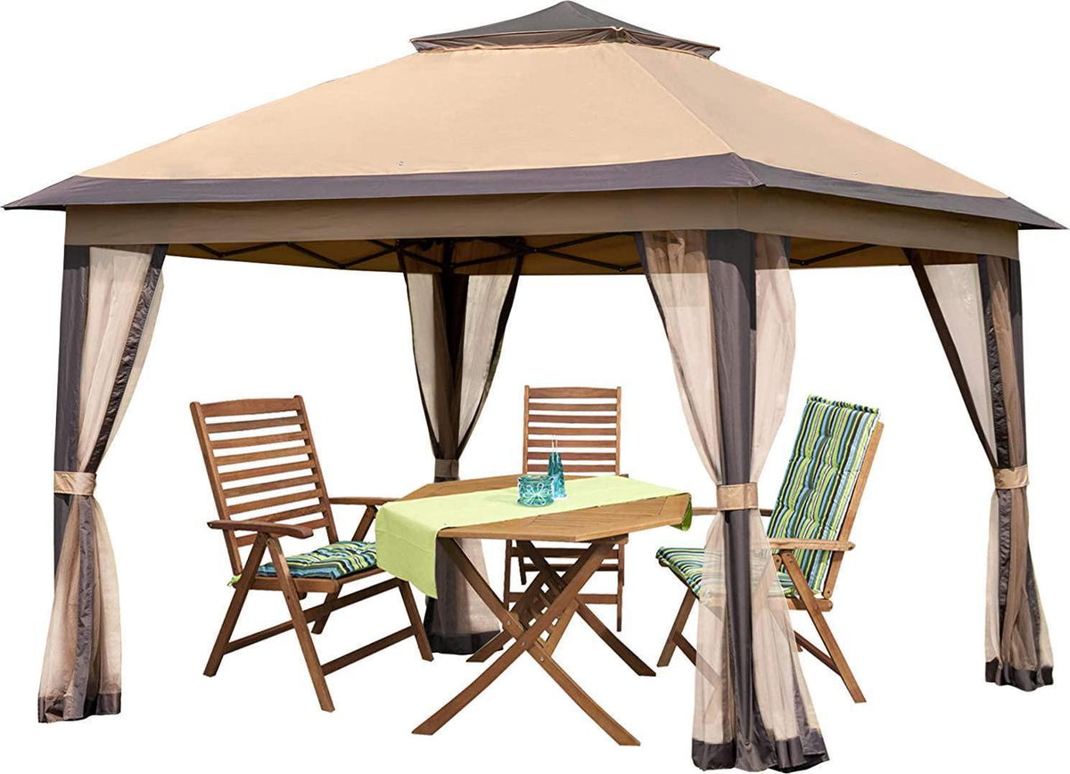 Pamapic 11x11 Outdoor Pop up Gazebo for Patios Canopy for