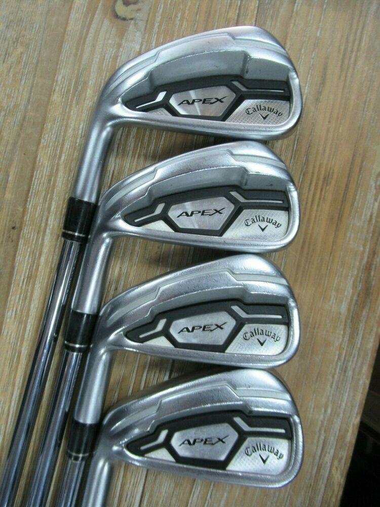 LEFT HAND CALLAWAY APEX FORGED N SET 4 - PW XP95 R300 REGULAR F NEW GRIP