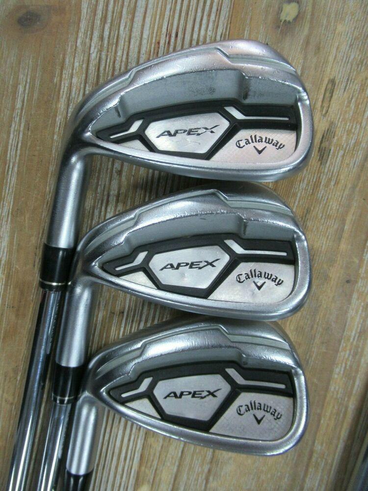 LEFT HAND CALLAWAY APEX FORGED N SET 4 - PW XP95 R300 REGULAR F NEW GRIP
