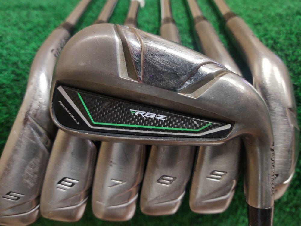 Taylormade RBZ Rocketballz Hybrid Iron Set 4-9, AW Stiff Flex Steel Shaft