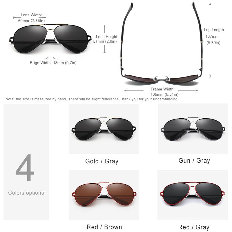 Sunglasses - 2021 Trend Aluminum Magnesium Men's Polarized Pilot Sunglasses