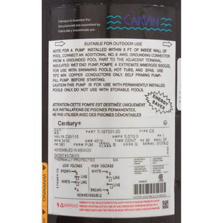 Motor, Cygnet, 0.75hp, 115/230v, 1-Spd, 10A/5A