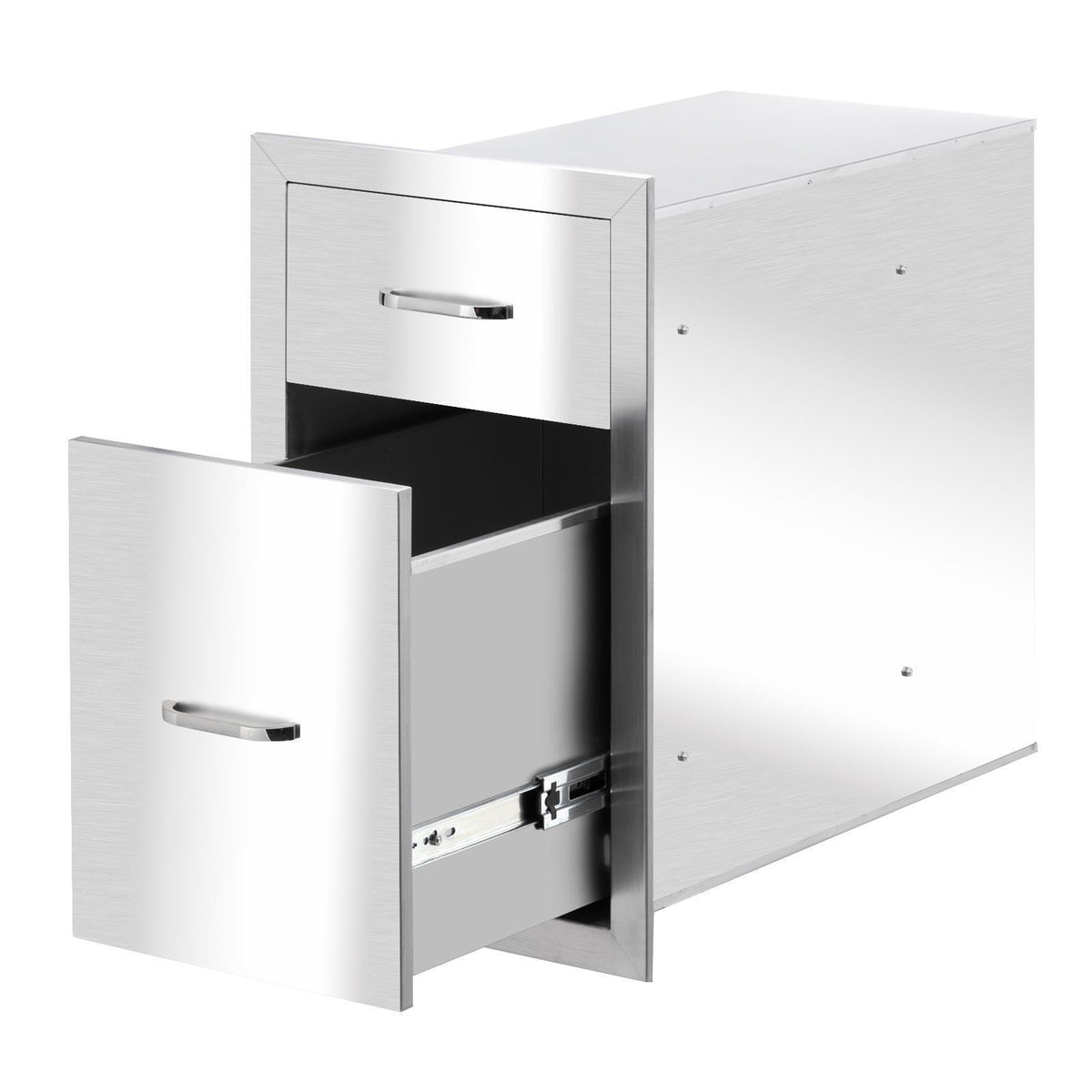 4 Sizes Stainless Steel BBQ Double Single Door Drawer Access Outdoor Kitchen