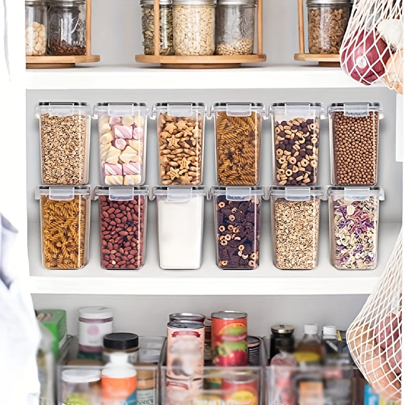 24pcs Airtight Food StoraContainers Set With Lids, BPA Plastic Dry Food Canisters For Kitchen Pantry Organization And Storage, Include Labels