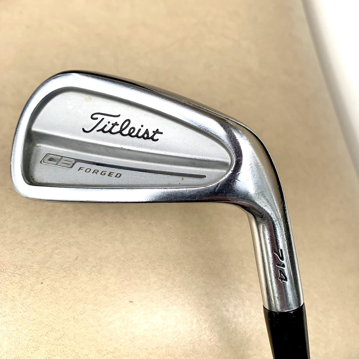 Men's Right Handed Titleist CB 714 Forged Stiff Flex Steel Shaft Iron Set (3-PW)