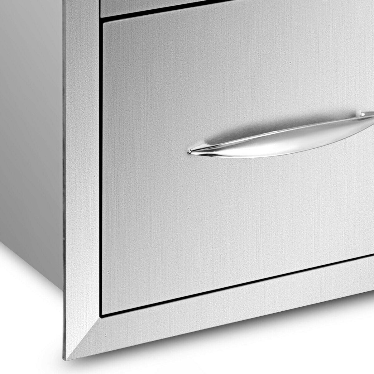 Outdoor Kitchen BBQ Door Drawers Combo 35.4x23.6" Stainless Steel BBQ Island