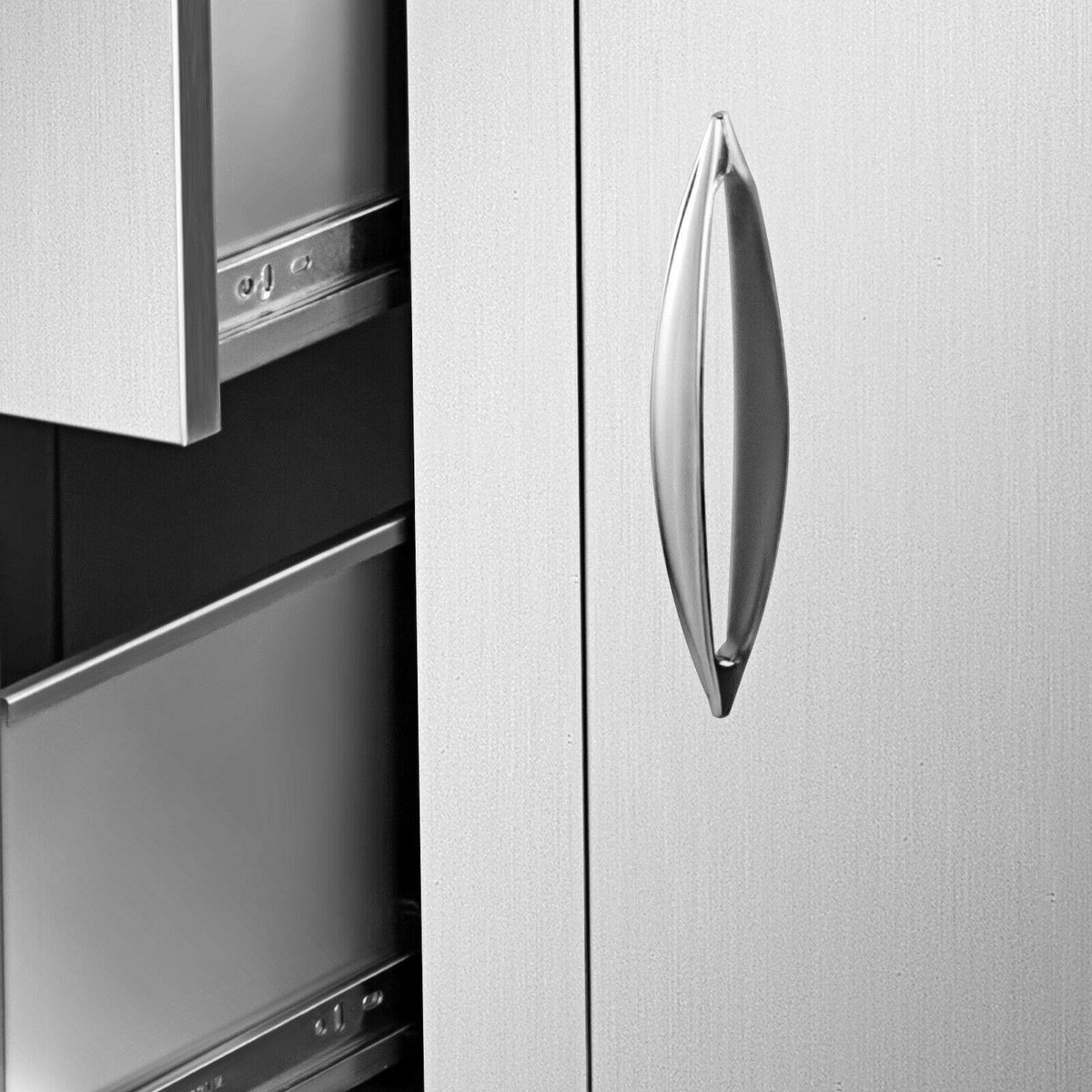 Outdoor Kitchen BBQ Door Drawers Combo 35.4x23.6" Stainless Steel BBQ Island