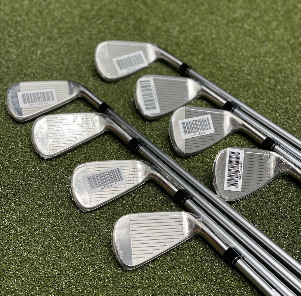 TaylorMade M5 Iron Set 4-AW LEFT Hand Graphite Tensei CK Orange R-Flex NEW 79729