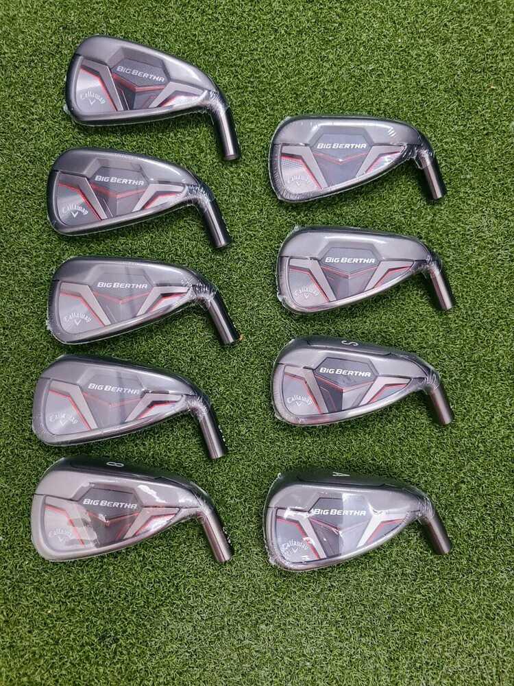 Callaway Big Bertha CF 19` 4-Pw+SW+AW Heads Iron Set, RH, HEADS ONLY- BRAND NEW