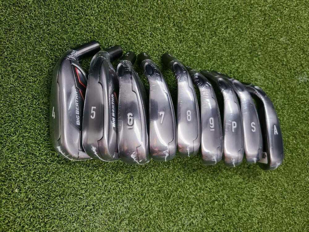 Callaway Big Bertha CF 19` 4-Pw+SW+AW Heads Iron Set, RH, HEADS ONLY- BRAND NEW
