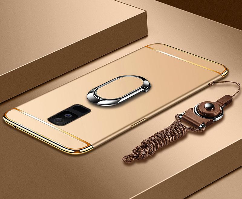 Phone Case - Luxury Ultra Thin 3 IN 1 Plating Magnetic Ring Holder Case For Samsung Note 9/8 S9 S8/Plus S7 S6/Edge