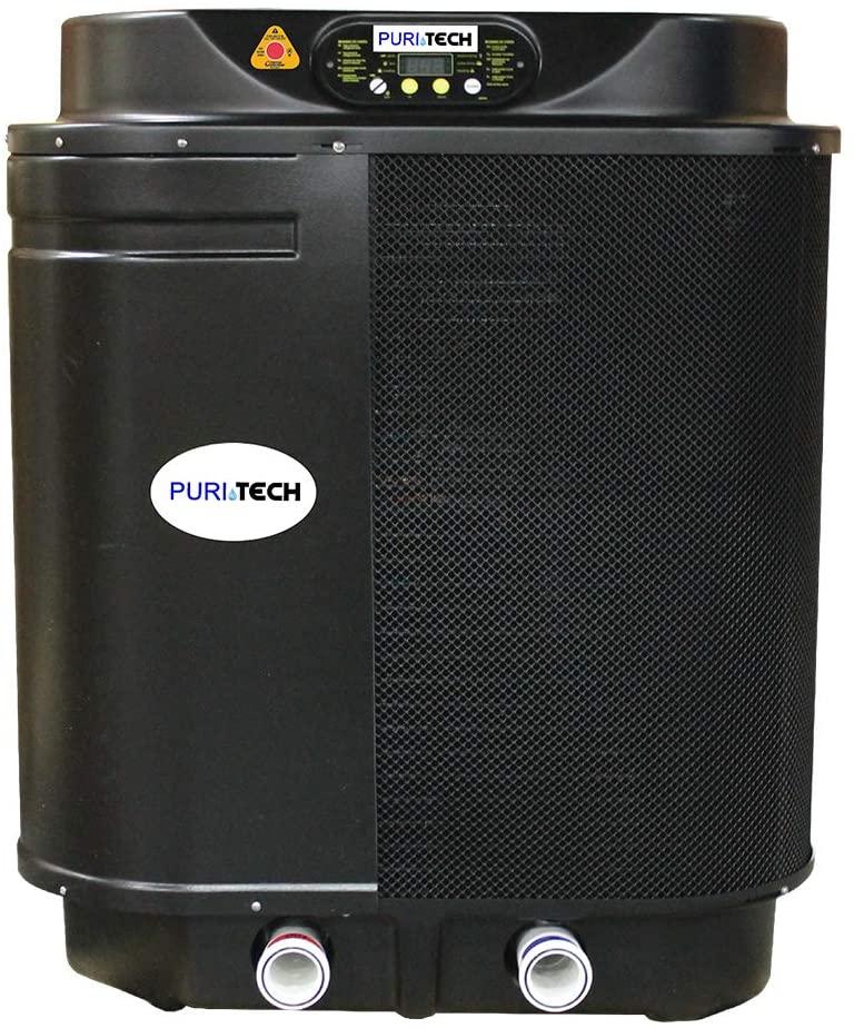 Puri Tech Quiet Heat 112,000BTU Pool Heat Pump with Savings Optimizer