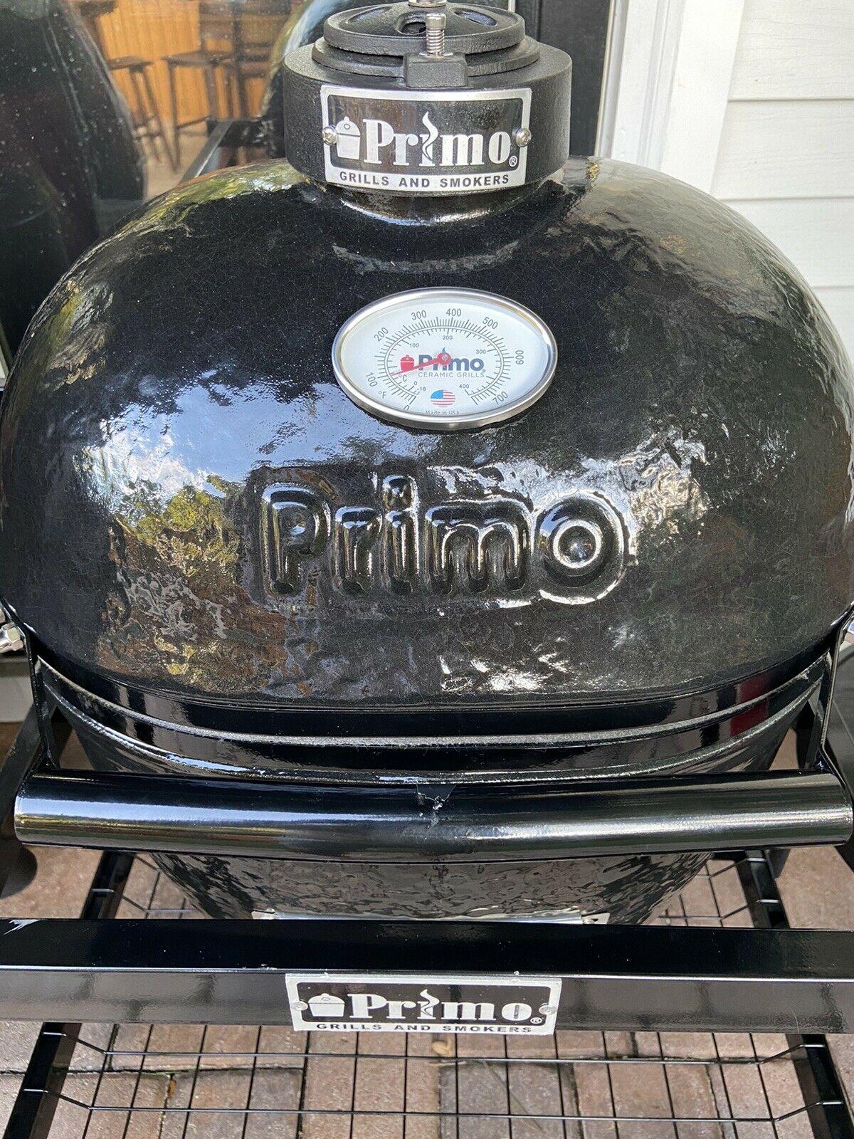 Primo Ceramic Grill, Stand Cart, Side Tables & Cover - Local Pick Up Only
