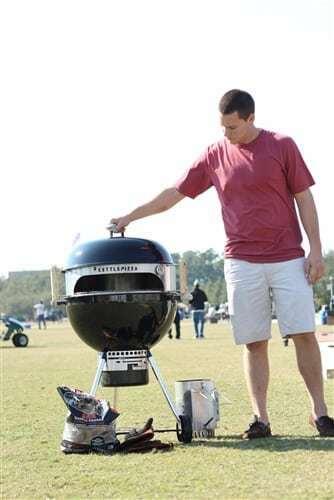 KettlePizza Wood Fired Charcoal Grill Pizza Oven Kit for 18.5 and 22.5 in. Grill