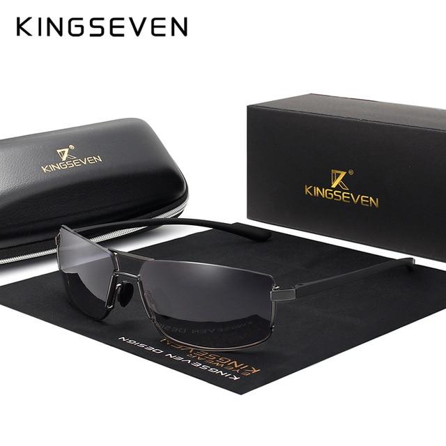 Sunglasses - Brand Design Men Driving Square Frame Polarized Sunglasses