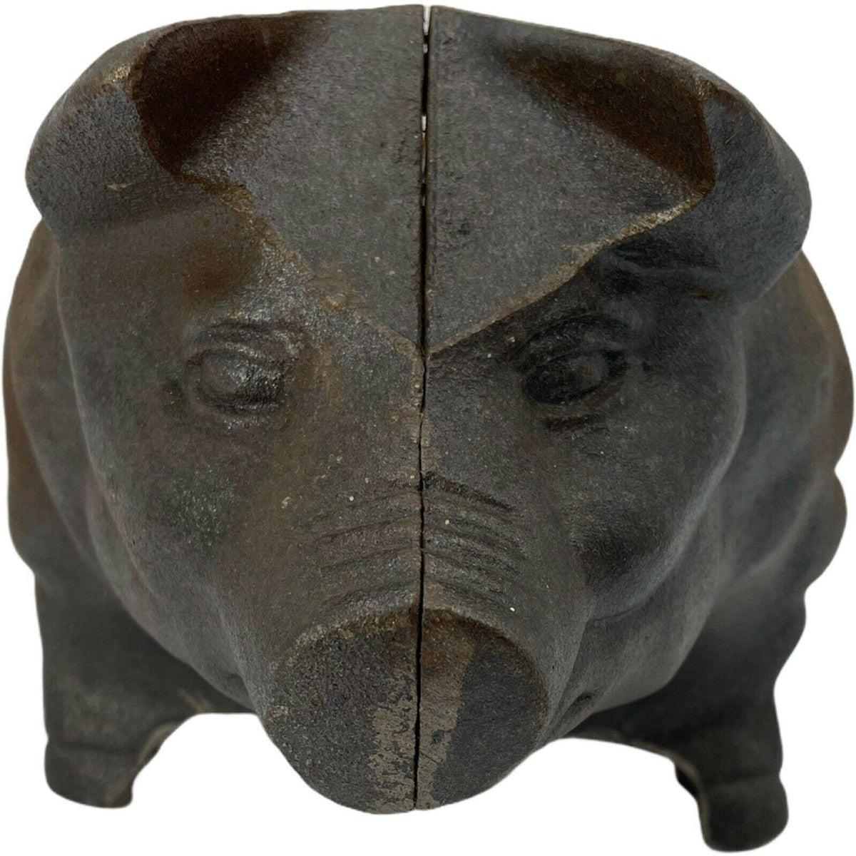 Cast Iron Pig Piggy Hog Small Hibachi Tabletop Charcoal BBQ Barbecue Grill