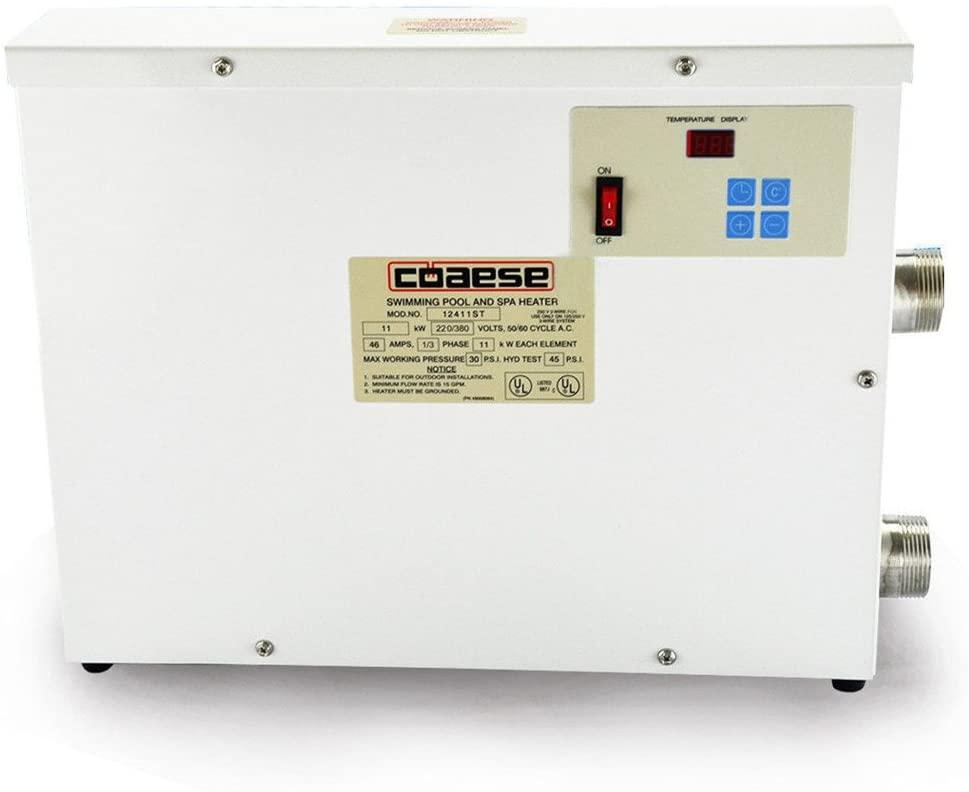 High Performance 11KW 220V Automatic Swimming pool Thermostat SPA Heater Home Bath Hot Tub Pump Temperature Controller