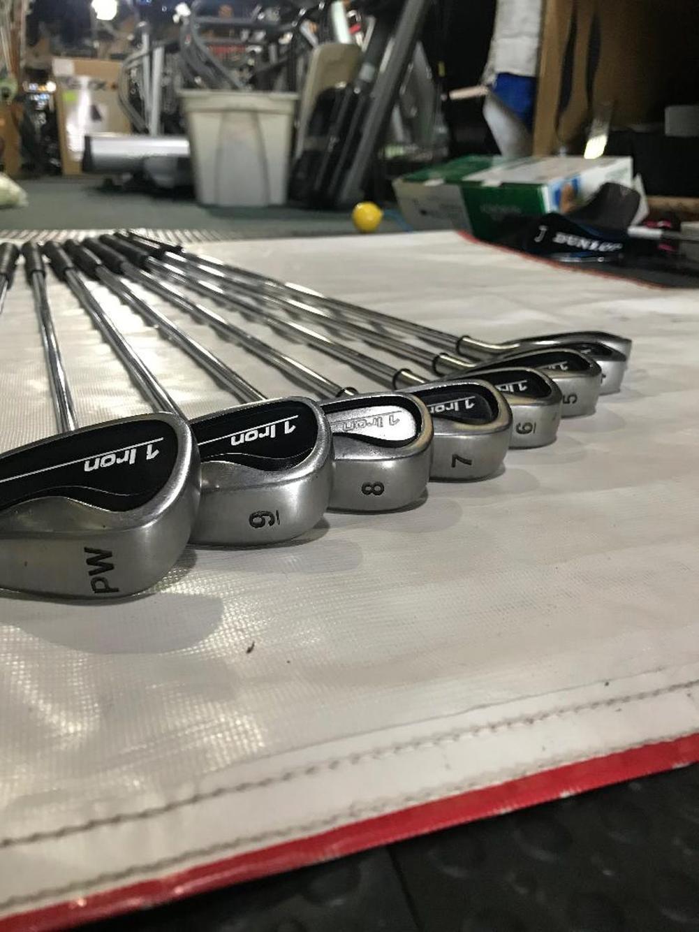 Used Single Length 1 Iron 3i-pw Steel Regular Golf Iron Or Hybrid Sets
