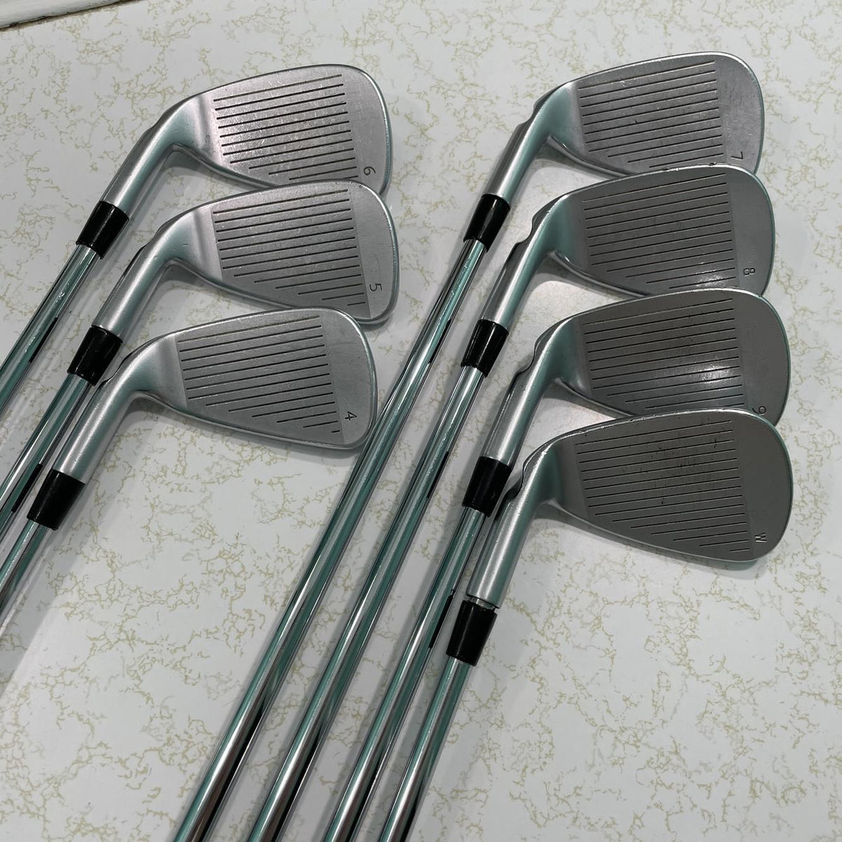 Men's Right Handed Ping Anser forged 2010 Black Dot Regular Flex Steel Shaft Iron Set
