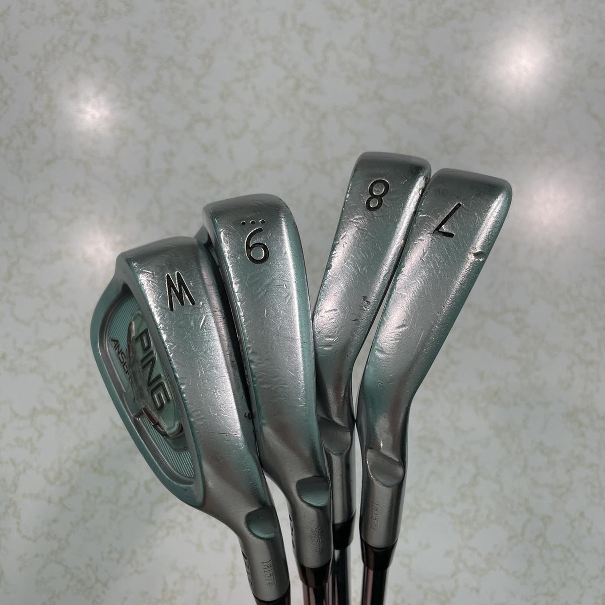Men's Right Handed Ping Anser forged 2010 Black Dot Regular Flex Steel Shaft Iron Set