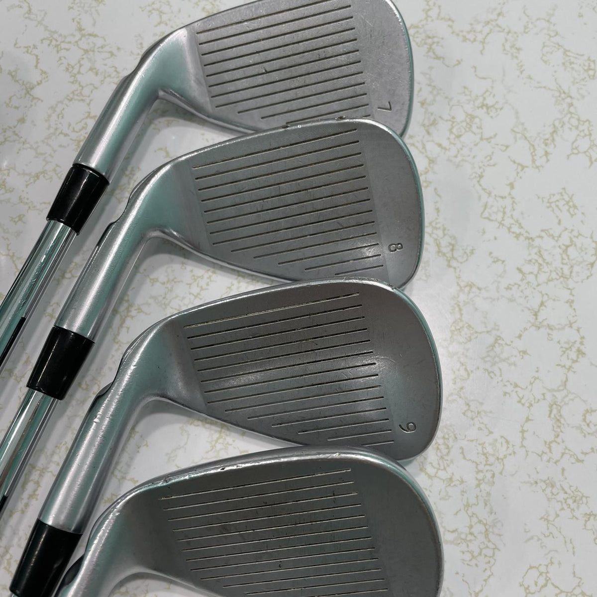 Men's Right Handed Ping Anser forged 2010 Black Dot Regular Flex Steel Shaft Iron Set
