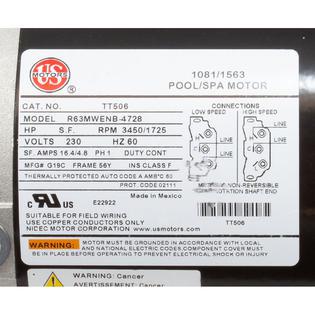 Plastics Mtr 56Fr 5Hp 2Sp 230V (1505007408)
